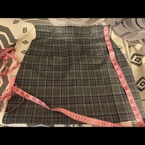 Plaid mini skirt